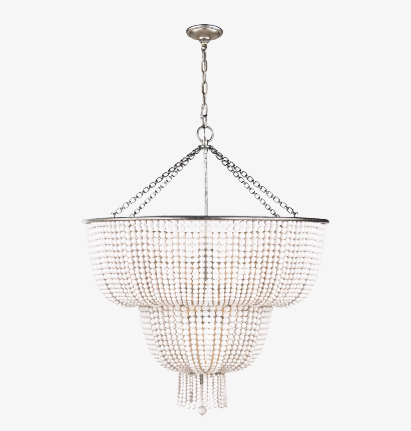 Jacqueline Two-tier Chandelier In Burnished Silv - Jacqueline Visual Comfort, transparent png