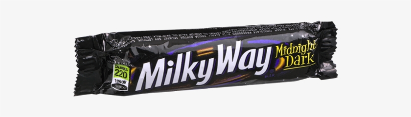 Milky Way Midnight Dark Chocolate Singles Size Candy, transparent png