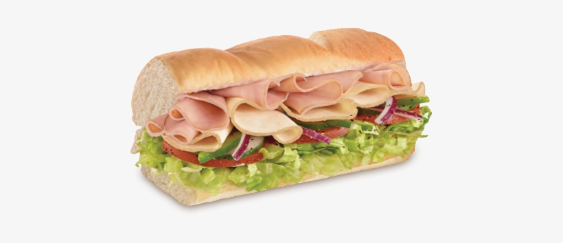 6" Turkey Ham And Cheese With All The Veges - Cold Cut Sandwiches Png, transparent png