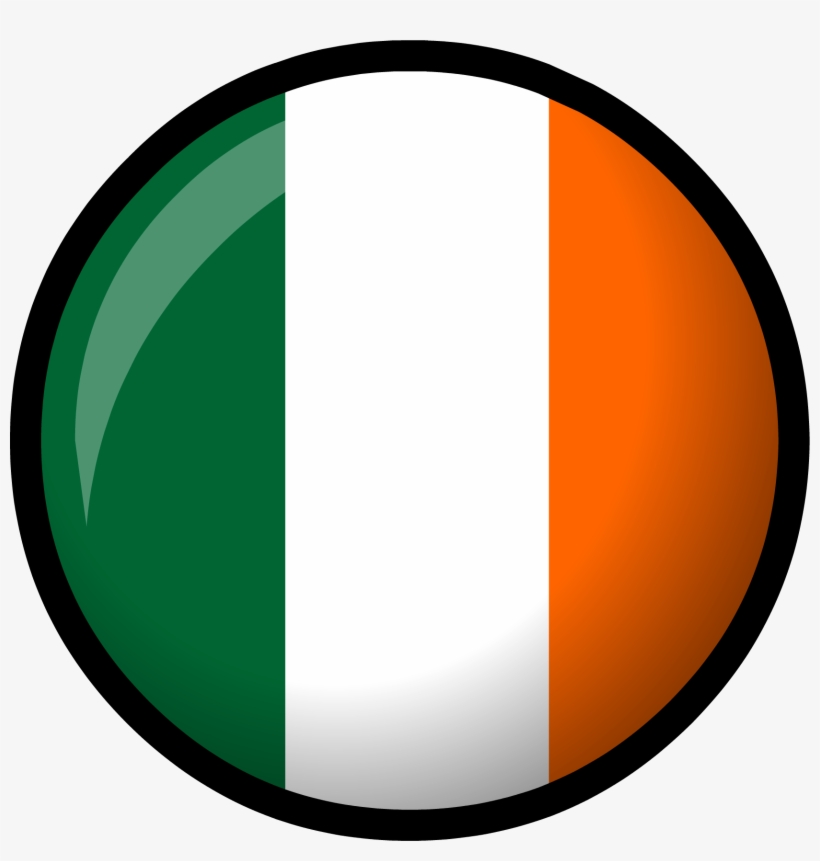 Leprechaun Flag - Ireland Flag Circle Png, transparent png
