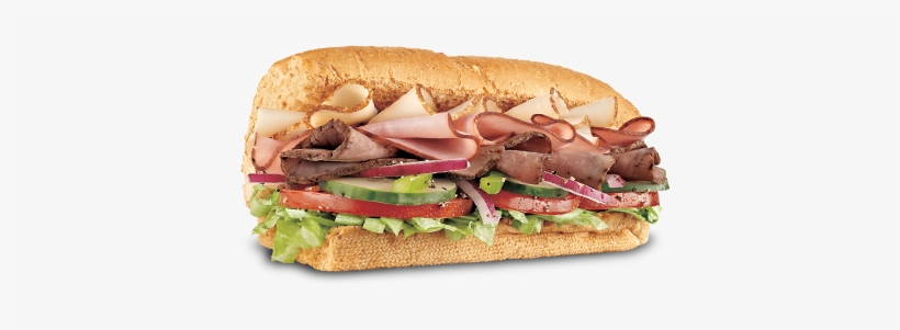 Subway Club Sandwich Tender Turkey Breast, Lean Roast - Subway Club Sandwich, transparent png