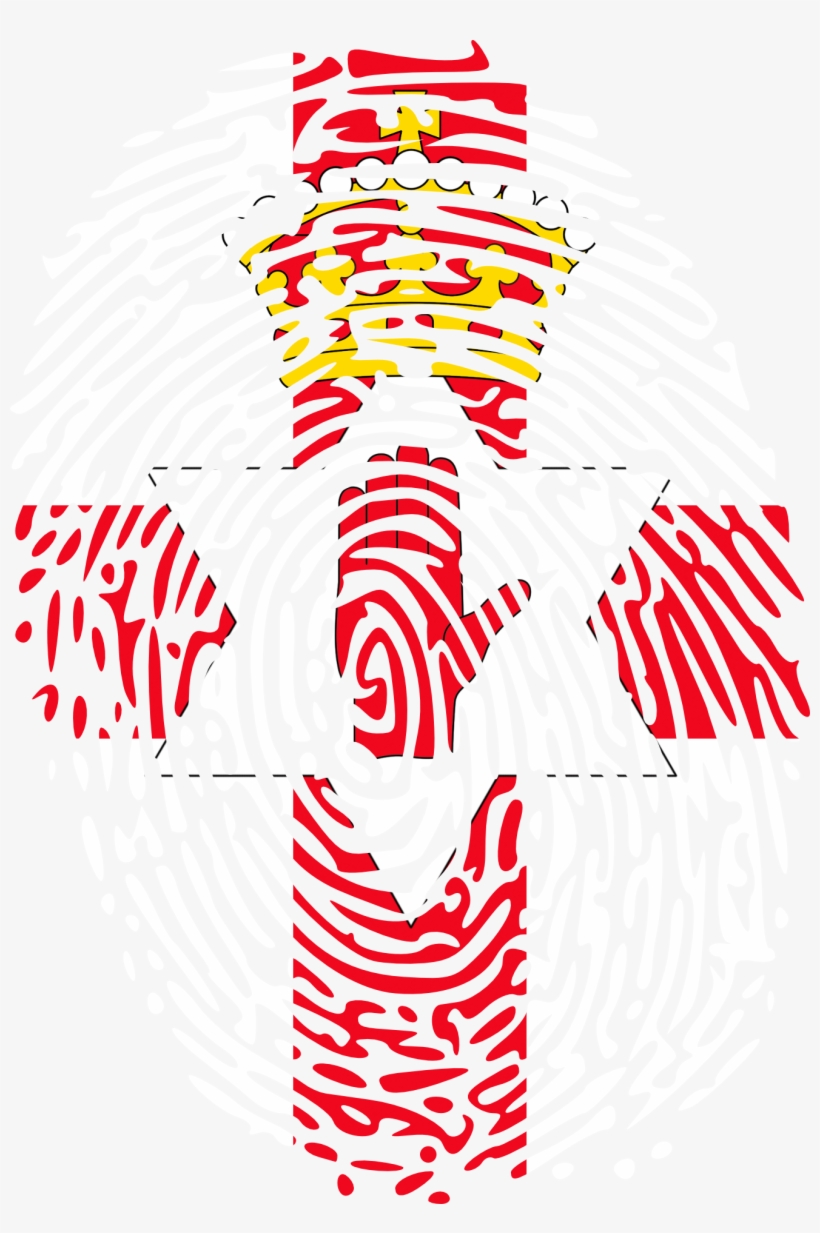 Fingerprints Flag North Ireland 1479262 - Fingerprint Clipart Black And White, transparent png