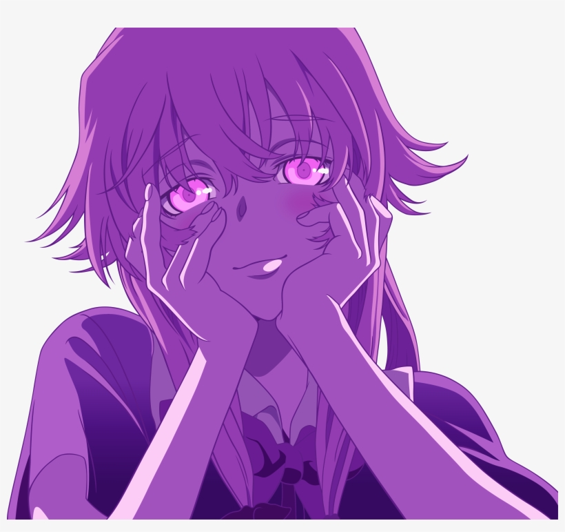 Future Diary Png Clipart Black And White Stock - Mirai Nikki Yuno, transparent png