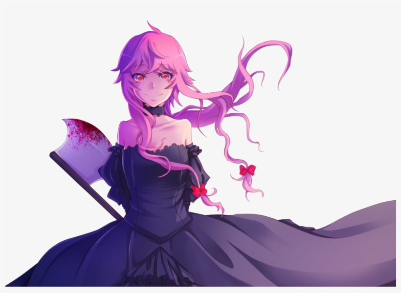 Report Abuse - Mirai Nikki Yuno Fan Art, transparent png