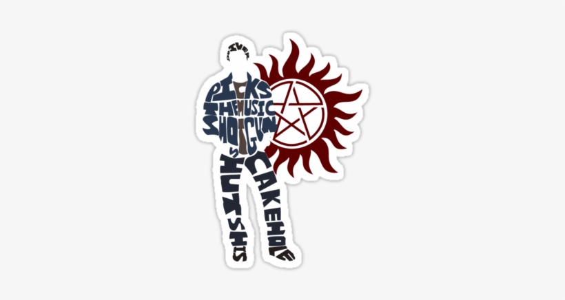 Stickers By Geekartistry - Supernatural Symbol Throw Blanket, transparent png