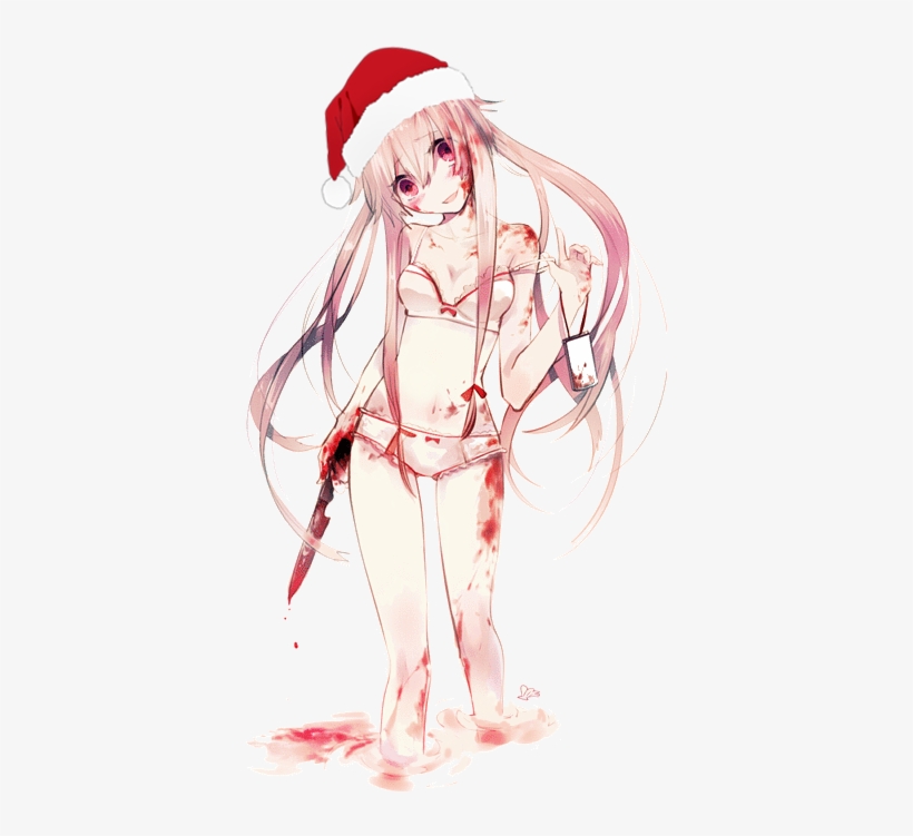 “ Transparent Yuno Gasai Santa Hat Source - Yuno Anime Girl Transparent, transparent png