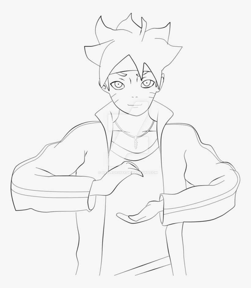 Fan Art Boruto Rasengan Digital By Xxxleo - Line Art, transparent png
