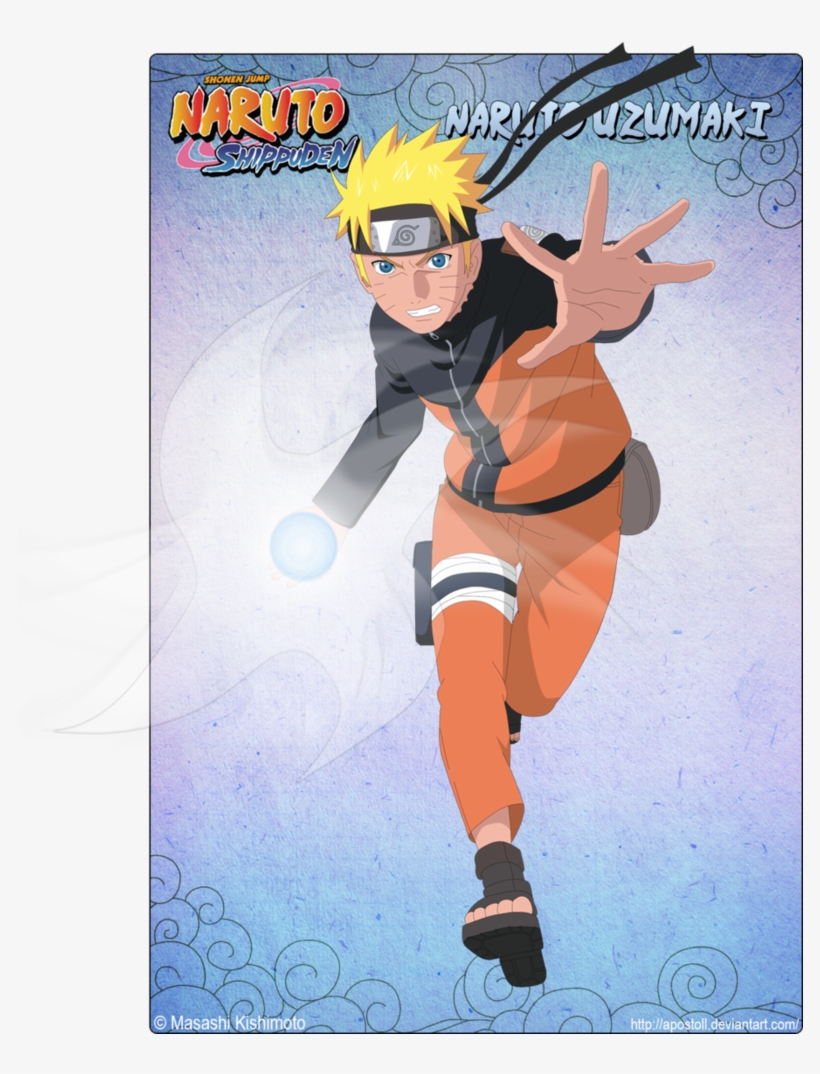 Naruto With A Rasengan By Apostoll, transparent png