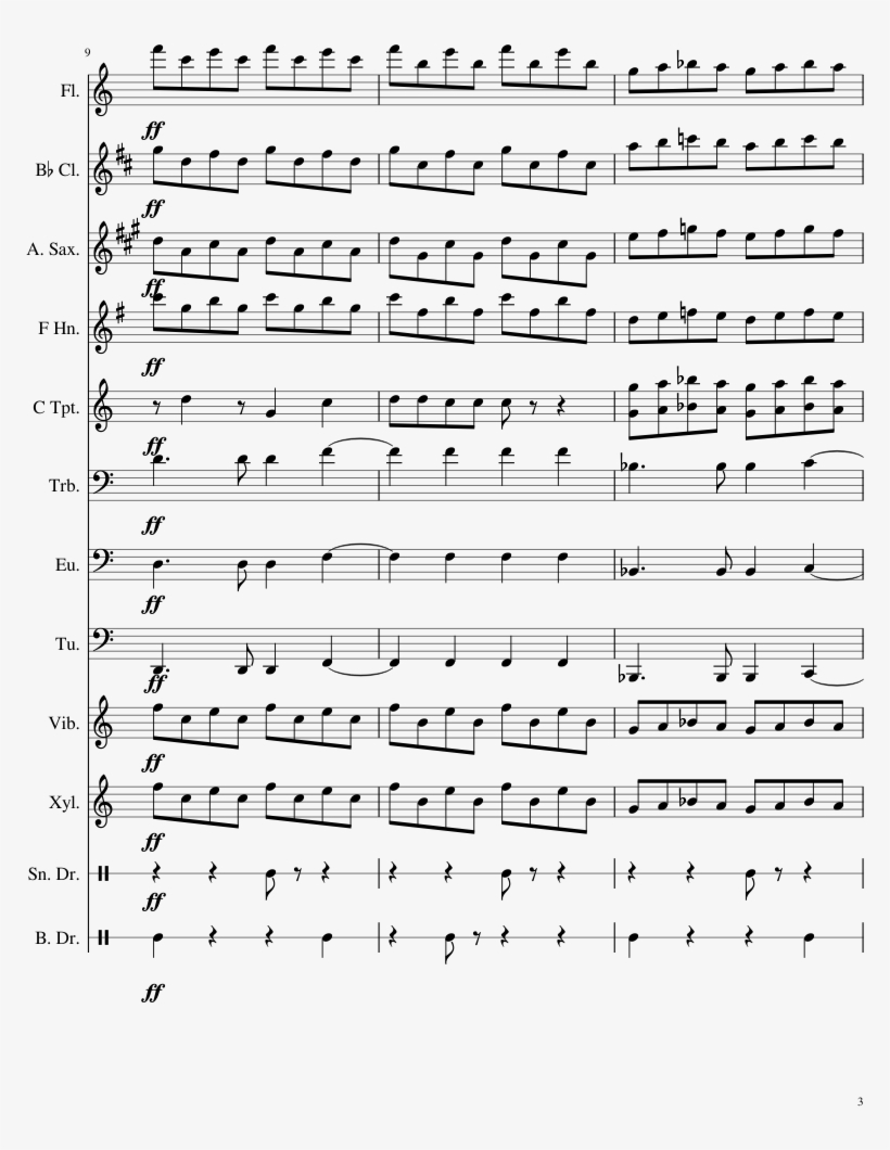 Blood Moon Waltz Sheet Music Composed By Brian H - Blood Moon Waltz Partitura, transparent png