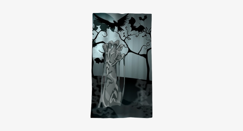 Illustration Of Undead Zombie Rising From The Grave - Cute Halloween, transparent png
