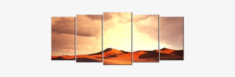 Sunrise Beautiful Desert Landscape Canvas Wall Art - Canvas, transparent png