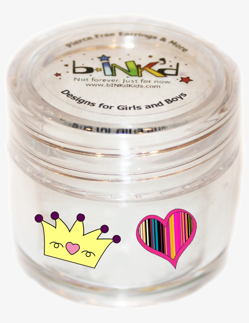Bink'd® Crown / Striped Heart Jar - Christmas Day, transparent png