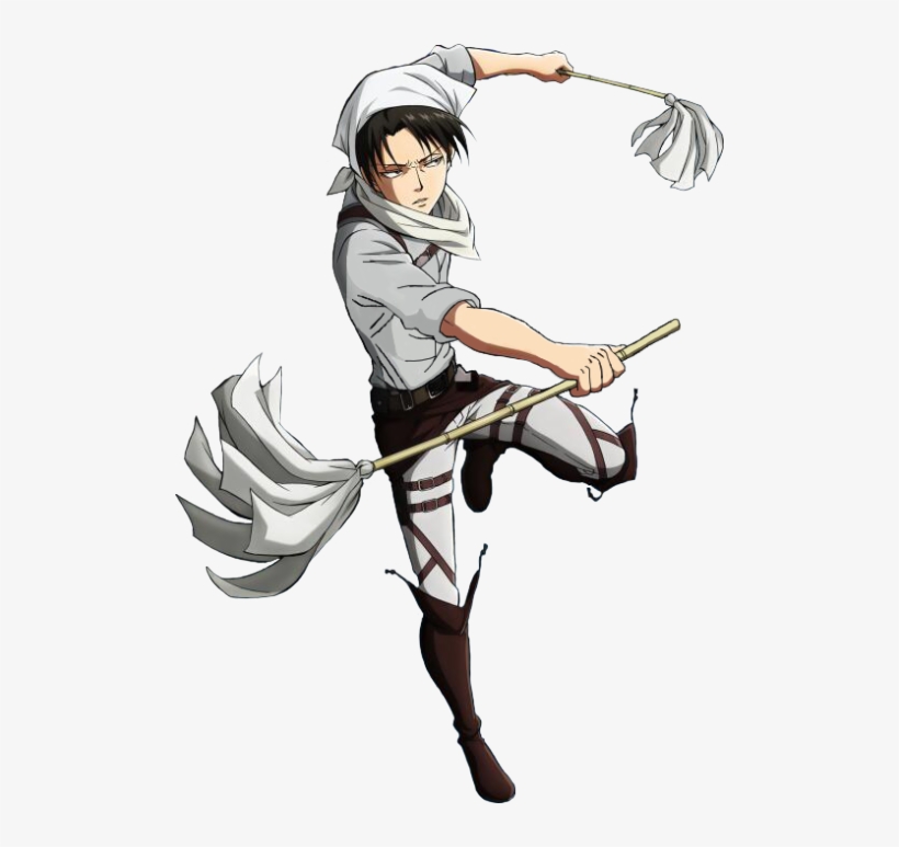 Shingeki No Kyojin - Attack On Titan Levi Cleaning, transparent png