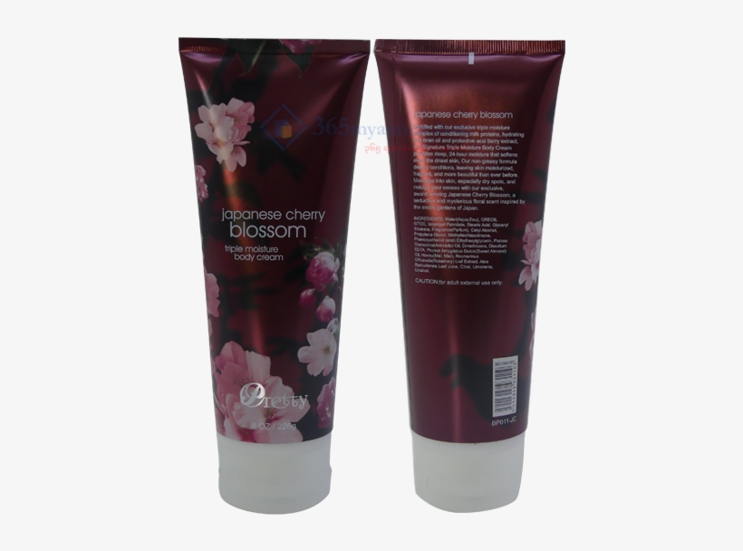 Japanese Cherry Blossom Body Cream 226g - Bath & Body Works Signature Collection Ultra Shea, transparent png