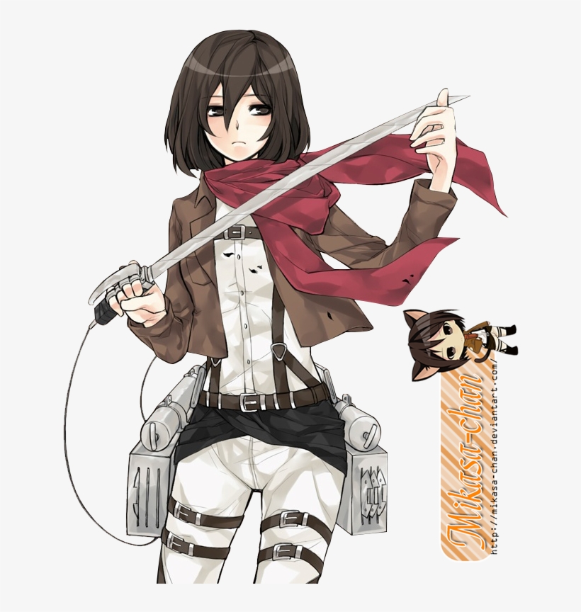 Picture Royalty Free Stock Shingeki No Kyojin Mikasa - Attack On Titan Mikasa Render, transparent png