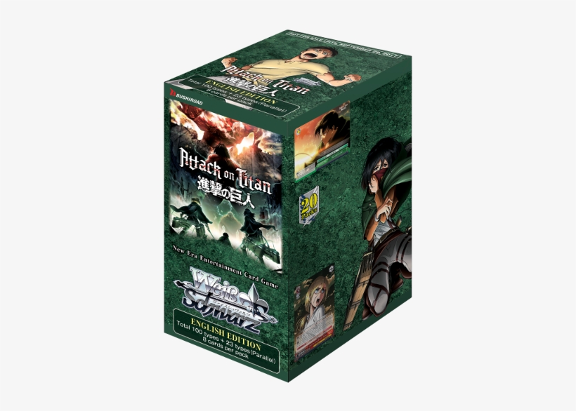 Attack On Titan - Weiss Schwarz Attack On Titans Vol 2 Booster Box, transparent png