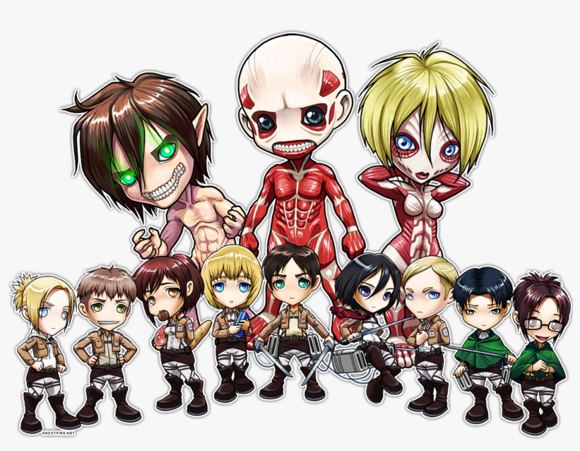 Chibi, Shingeki No Kyojin, And Attack On Titan Image - Shingeki No Kyojin Wallpaper Chibi, transparent png
