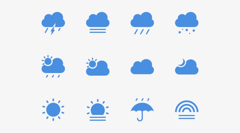 12 Weather Icons Sketch Freebie - Weather, transparent png