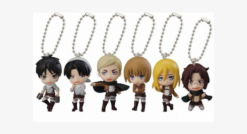 Cellphone Charm Blind Box "attack On Titan" , Bandai - Phone Charm: Attack On Titan - Charm Blind Box (display, transparent png