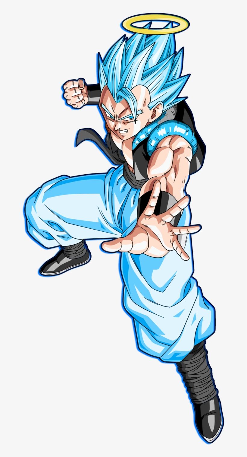 Ssgss Gogeta Blue Glow Blue Black Alternate By Squad8star-d93xdx9 - Gogeta Ssj5, transparent png