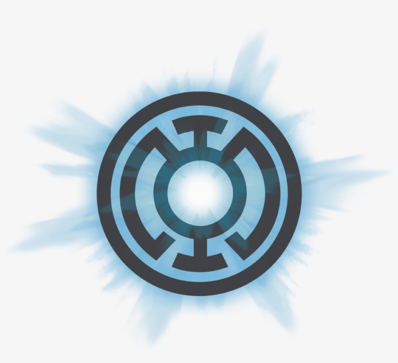 Green Lantern Blue Glow Men's Tall Fit T-shirt - Blue Lantern Corps Logo, transparent png