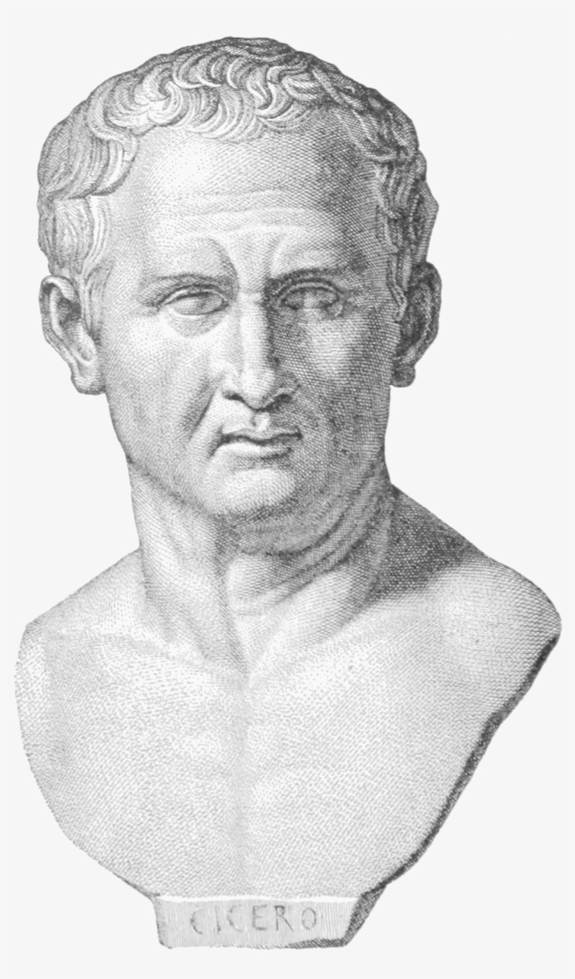 Cicero, Kopiezeichnung Einer Büste Aus London - Marcus Tullius Cicero, transparent png