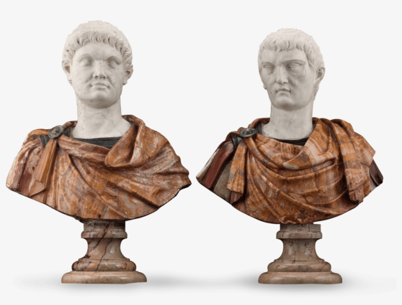 Depicting The Roman Rulers Of Otho And Tiberius, These - Italian Statues Png, transparent png