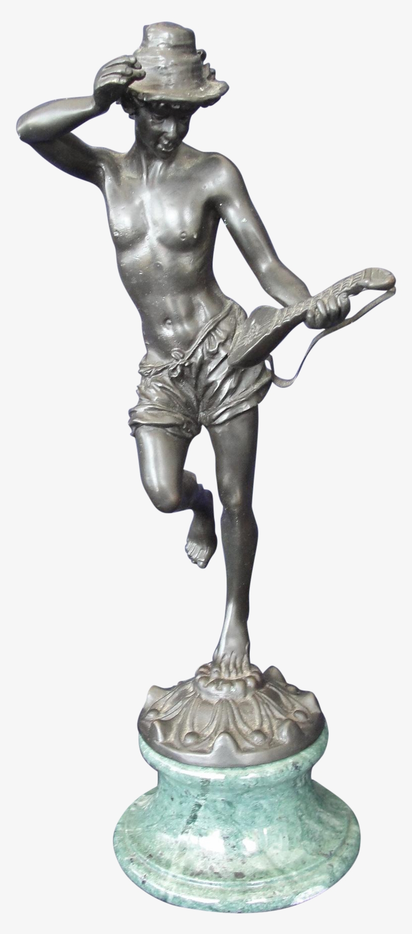 Bronze Sculpture Dancing Musician On Chairish - Sculpture, transparent png