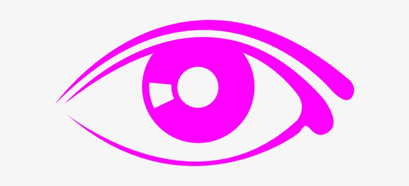 Eyeball Clipart Pink - Eye Clip Art Black And White, transparent png