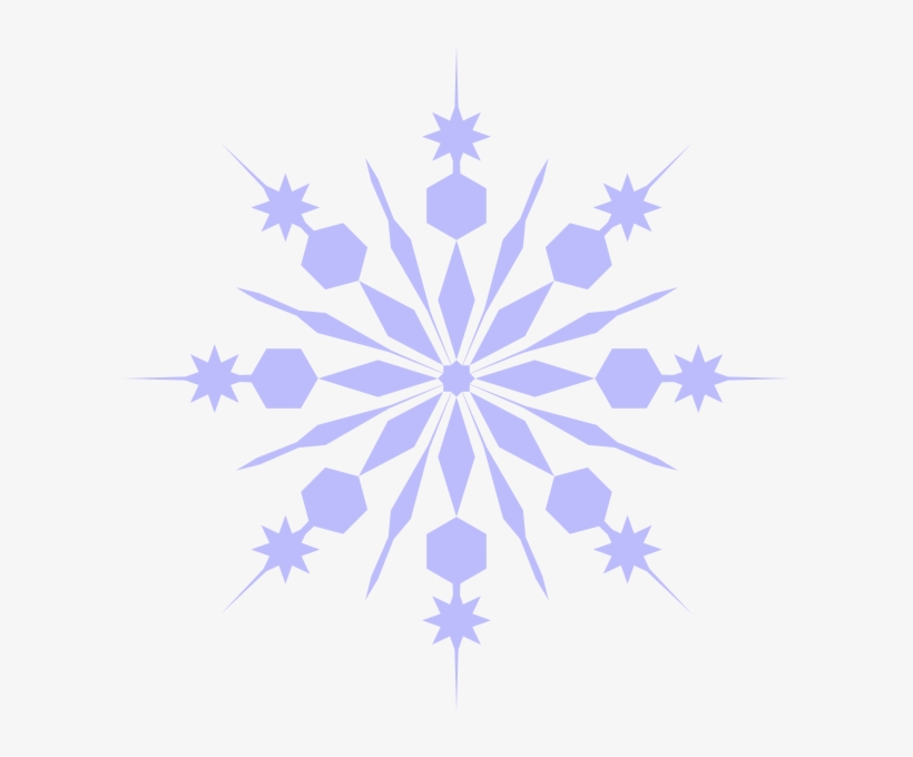 Snowflake Clip Art At Clker - Snowflake Blue Clip Art, transparent png
