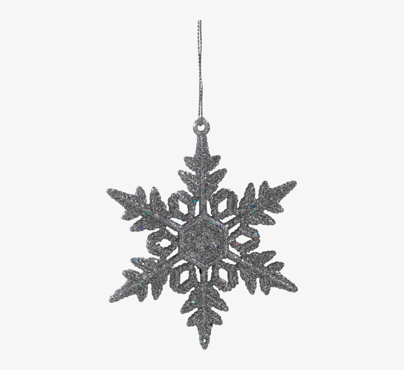 Snowflake With Silver Glimmer - Snowflake, transparent png
