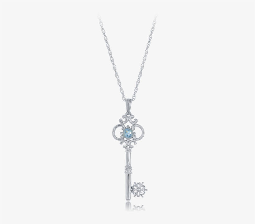 Elsa Frozen Snowflake Key Pendant In Sterling Silver - Jewellery, transparent png