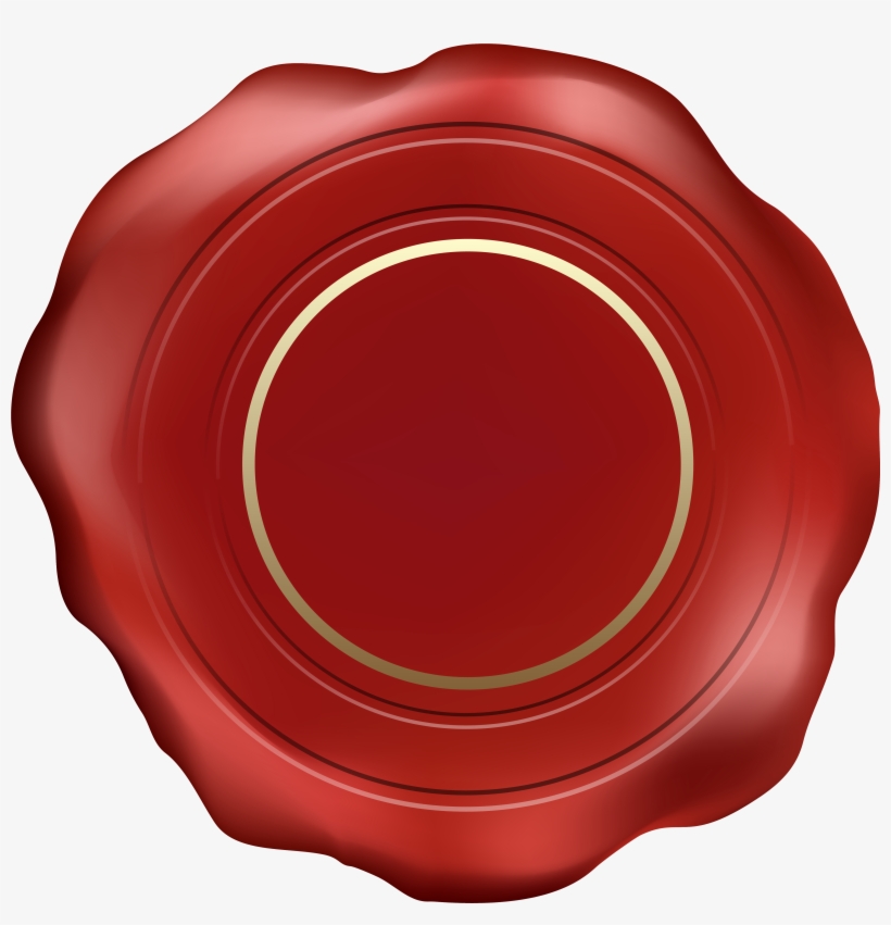 Red Wax Stamp Png Clipart Image - Red Stamp Seal Png, transparent png