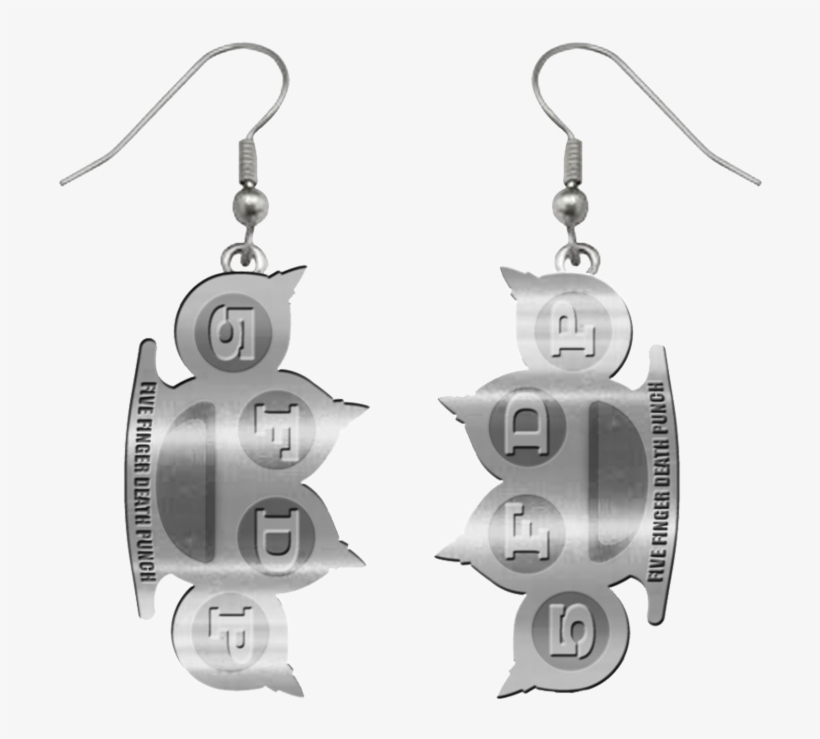 Brass Knuckle Earrings - 5fdp Earring, transparent png