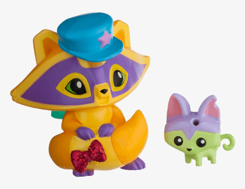 Posh Raccoon And Pet Kitty - Animal Jam Raccoon Toy, transparent png
