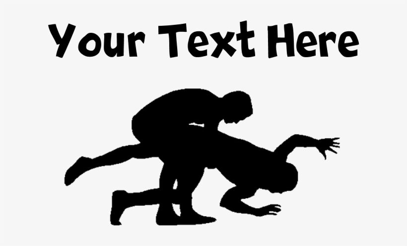 Wrestling Silhouette Laptop Skins - Bear Cub Silhouette, transparent png