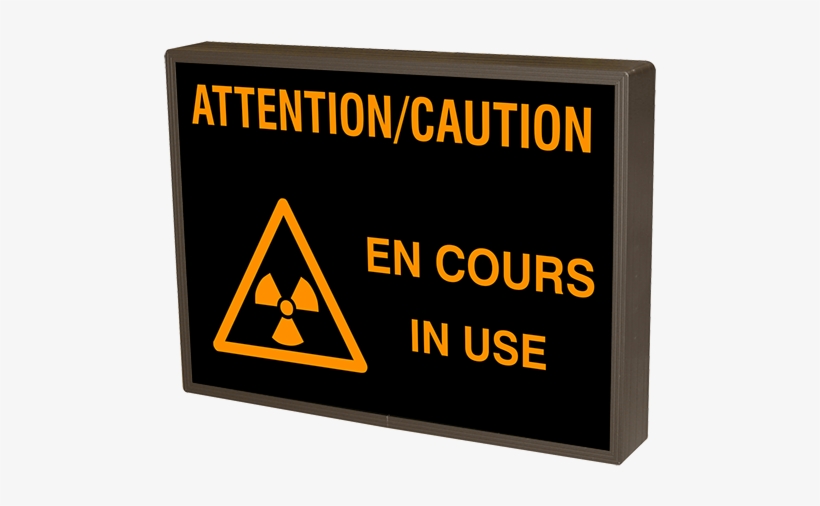 Attention/caution En Cours In Use W/caution Symbol - Surety, transparent png