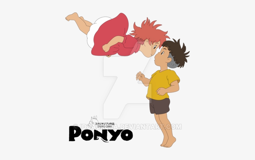 Go To Image - Ponyo On The Cliff Png, transparent png