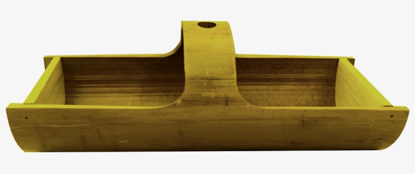 Yellow Bamboo Fruit Basket - Basket, transparent png