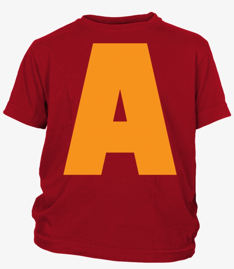 Letter A Alvin And The Chipmunks Style Youth T-shirt - I'm Sassy Like My Aunt - Youth Shirt, transparent png