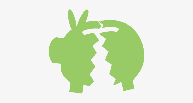 Piggy Bank Icon - Crisis, transparent png