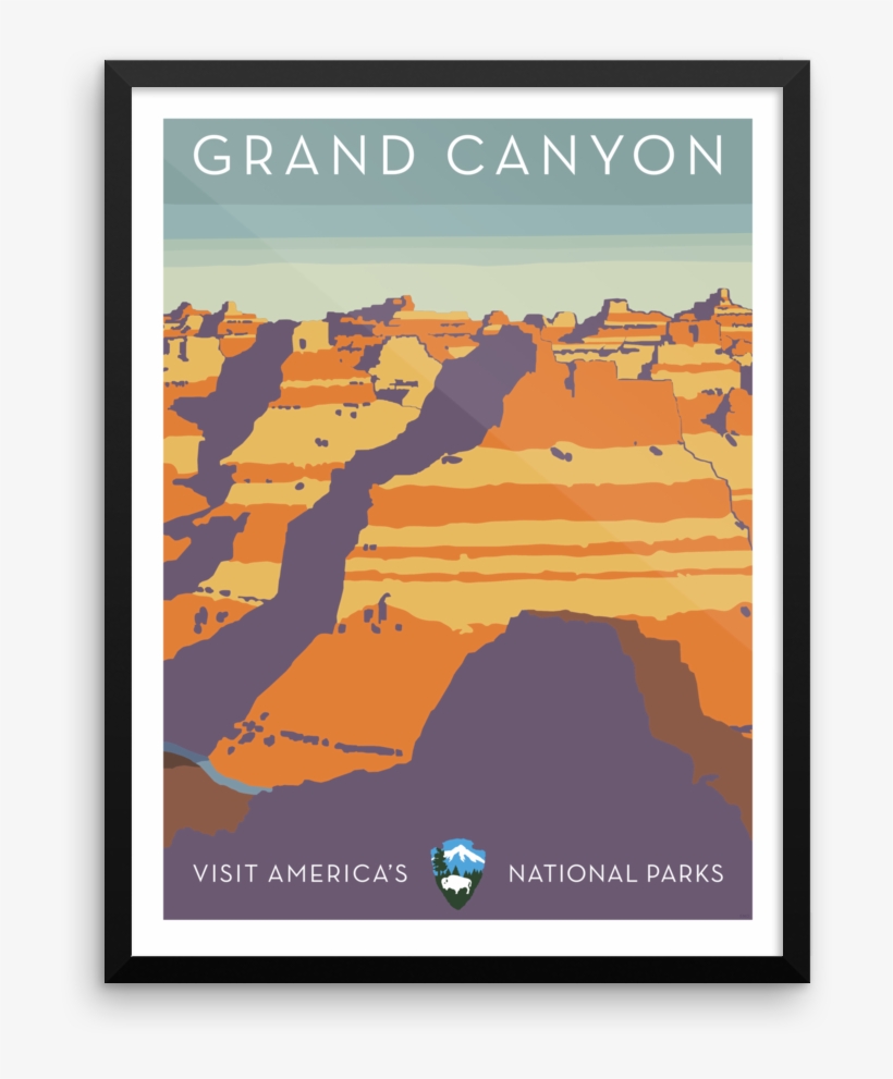 Grand Canyon Print - Santa Fe Railroad, Grand Canyon National Park, Arizona,, transparent png
