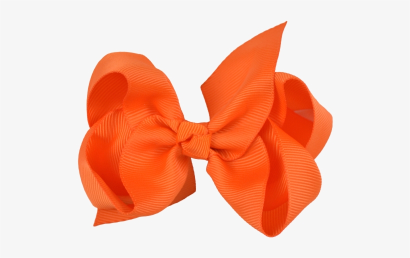 Orange Ribbon Transparent - Orange Ribbon Bow Png, transparent png