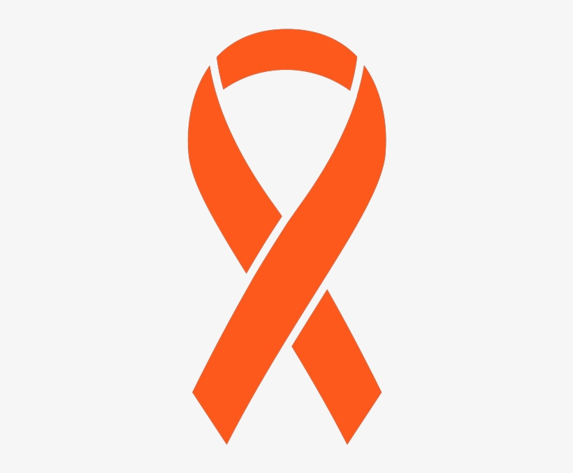 Ribbon Sticker Icon Orange2 - Post Traumatic Stress Disorder Symbol, transparent png