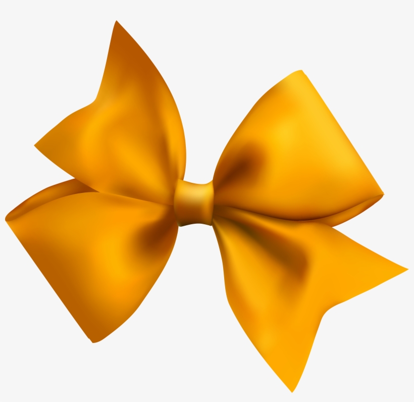 Orange Bow Png - Ribbon, transparent png