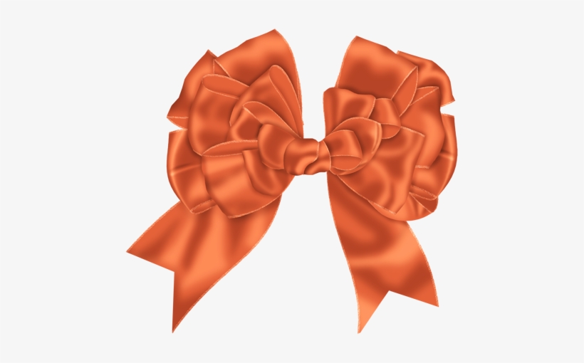 Bow Clipart Orange - Transparent Orange Bow Png, transparent png