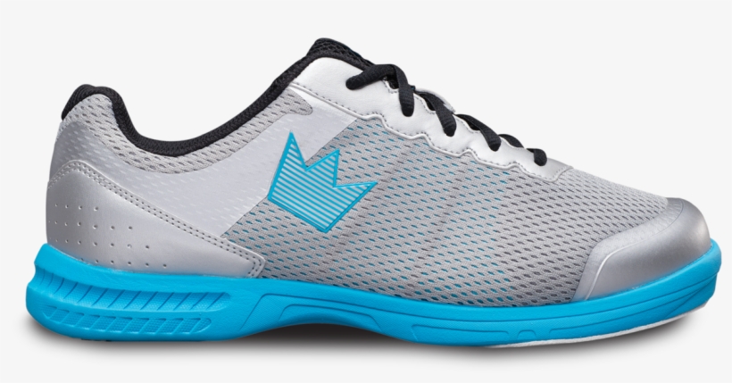 Brunswick Fuze Silver/blue Sky - Brunswick Mens Fuze Bowling Shoes, transparent png