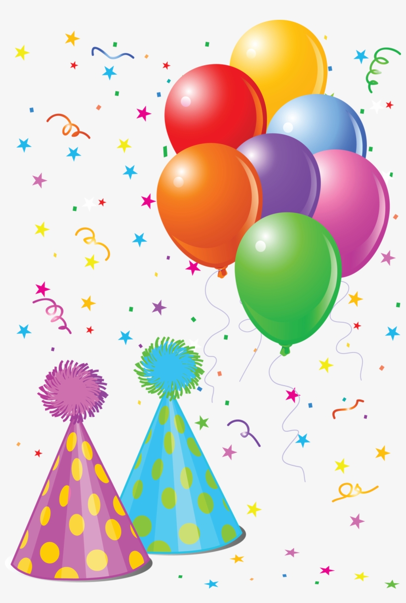 Balloons - Party Hat And Balloons, transparent png