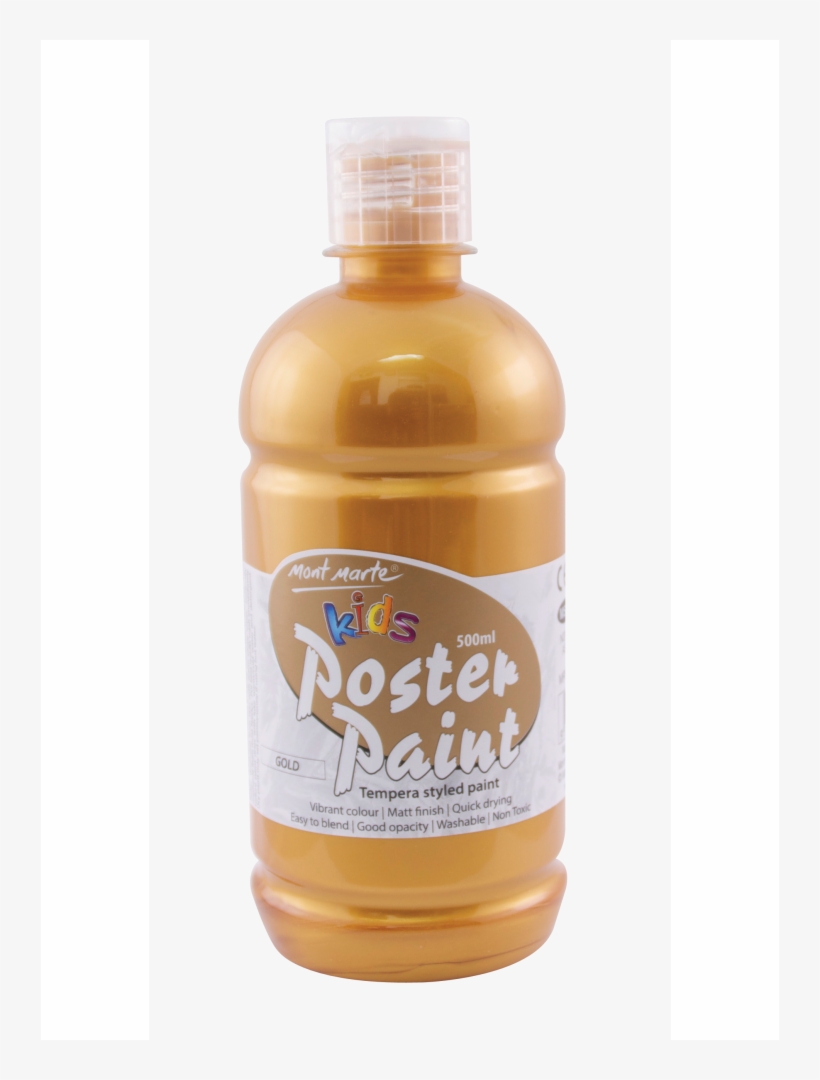 Kids Poster Paint 500ml - Plastic Bottle, transparent png