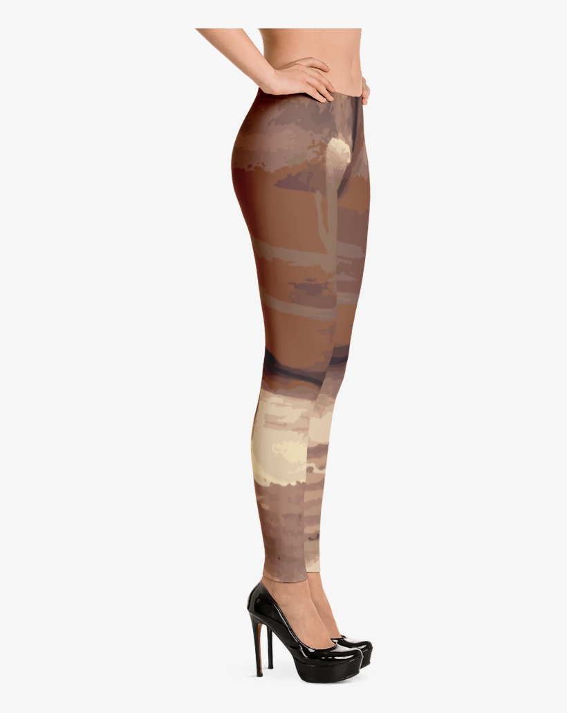 Gold Paint Fine Art Leggings - Brindle Frenchie Likes To Go For A Walk To Meet Some, transparent png